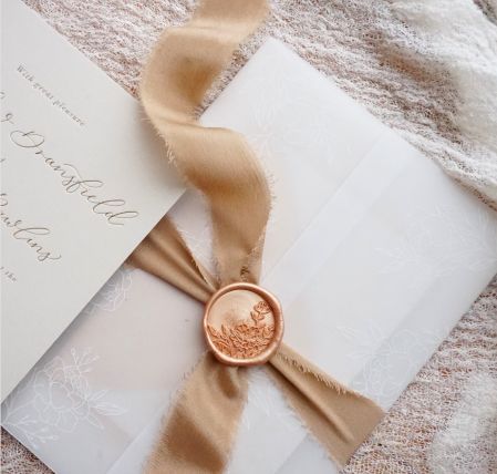 Ribbon Guide for wedding invitations