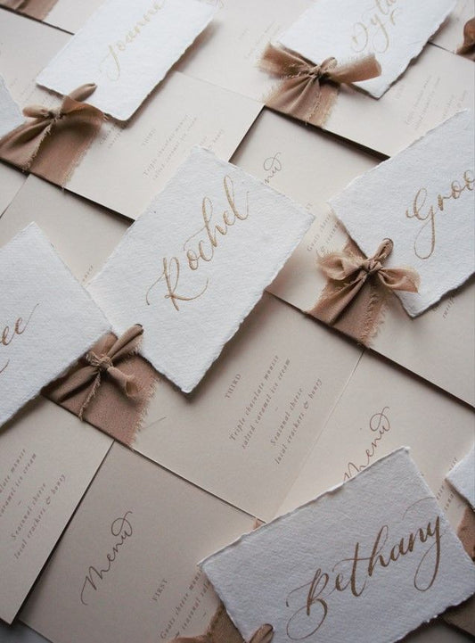 Ribbon Guide for name cards