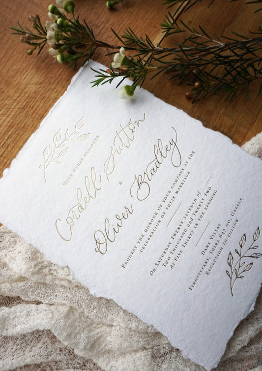 Handmade Paper: A Timeless Choice for Exquisite Wedding Invitations