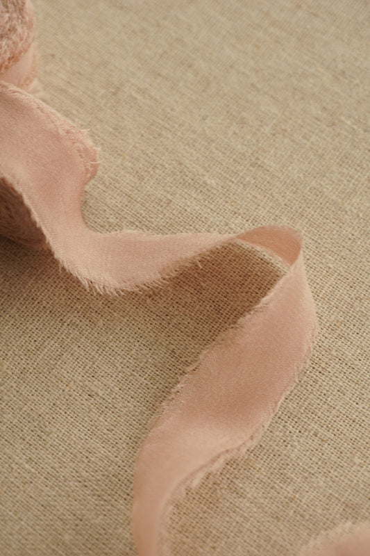 0.5 Inch Blush Silk Ribbon