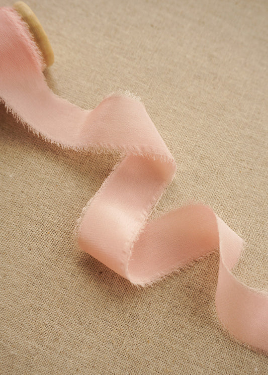 Candy Pink Silk Ribbon