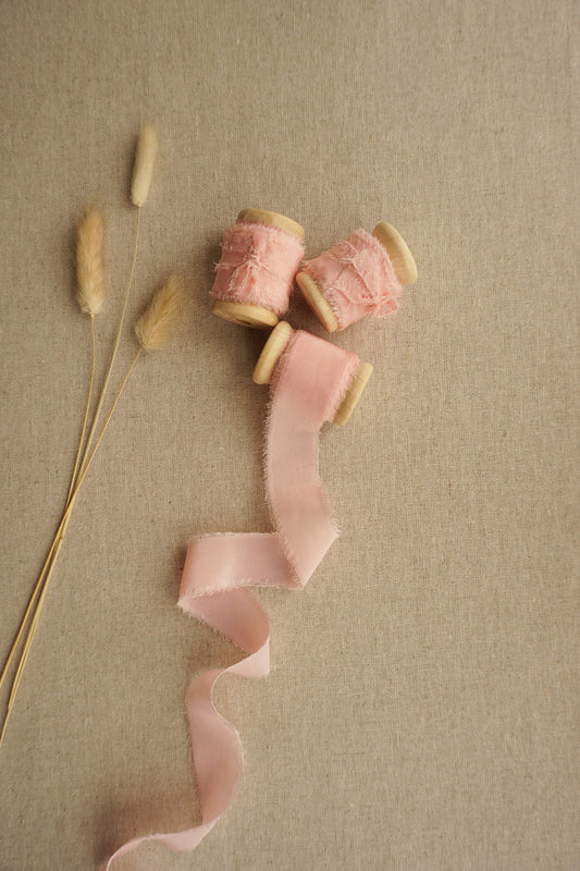 Candy Pink Silk Ribbon