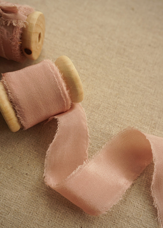 Blush Pink Silk Ribbon