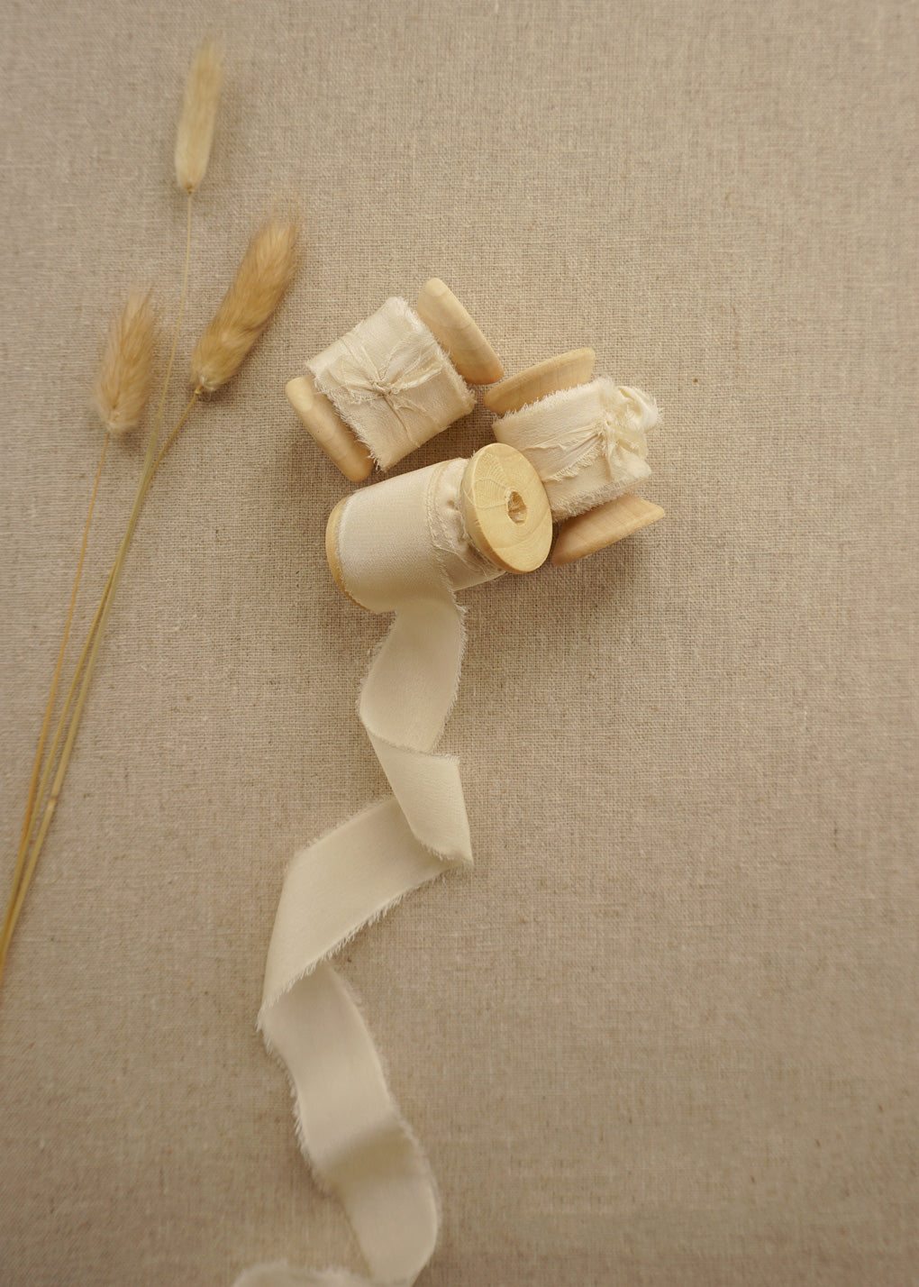 Cream Puff Silk Ribbon