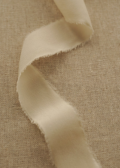 Cream Puff Silk Ribbon