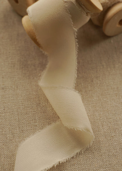 Cream Puff Silk Ribbon