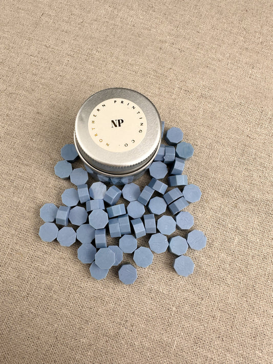 Dusky Blue Sealing Wax Beads