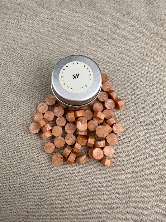 Light Copper Shimmer Sealing Wax Beads - northernprintingco