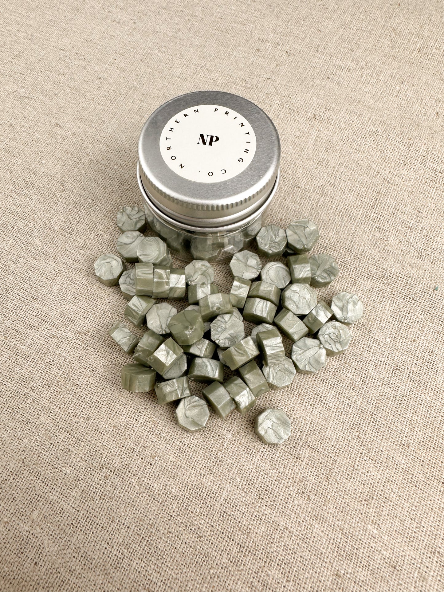 Silver Sage Sealing Wax Beads