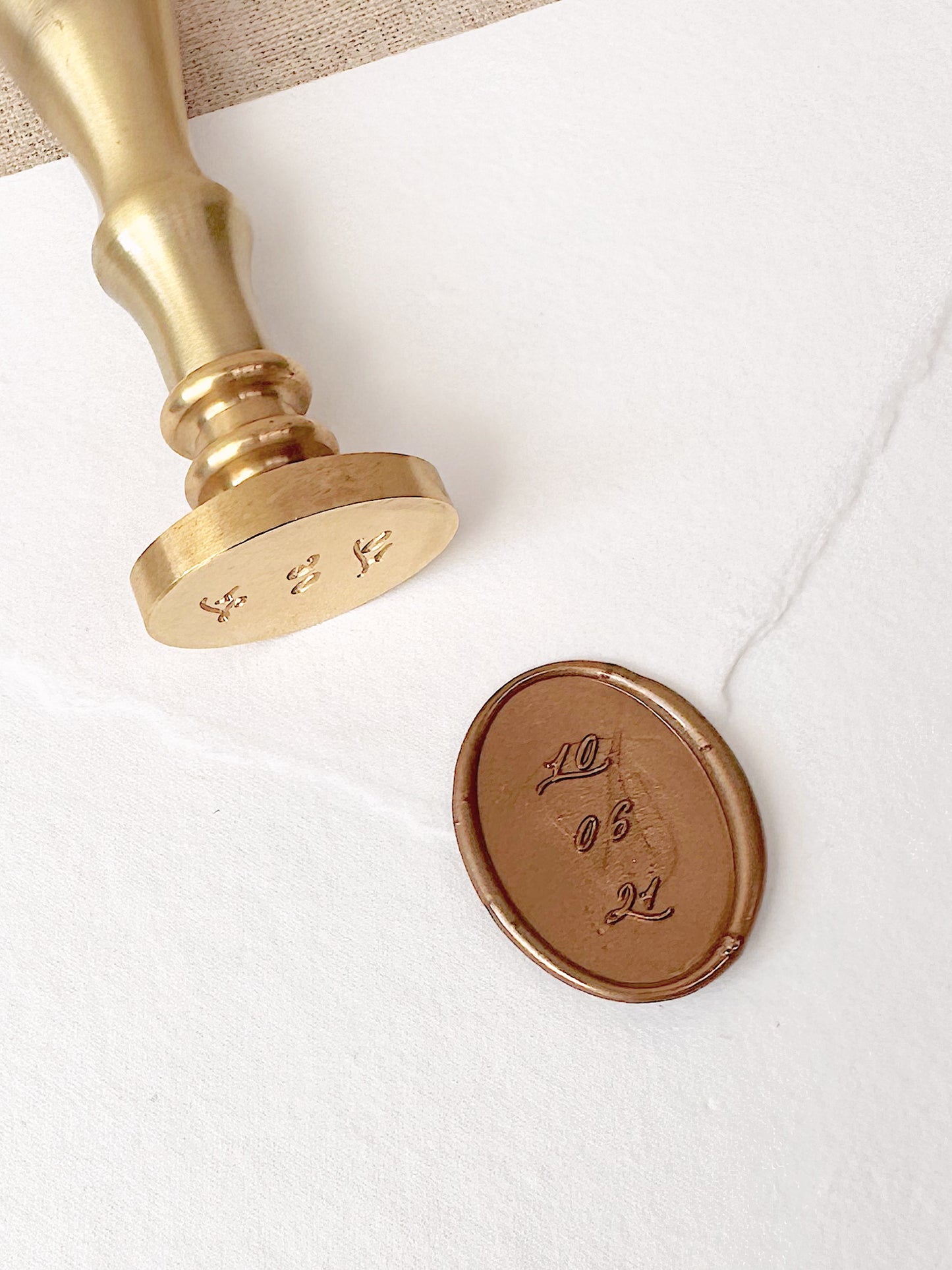 Oval Date Personalised Wax Stamper