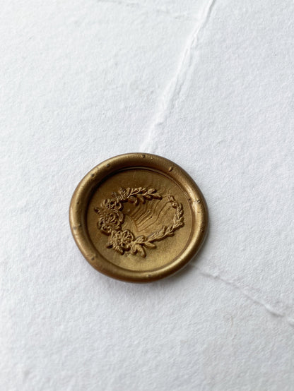 Floral Crest Wax Seal - northernprintingco