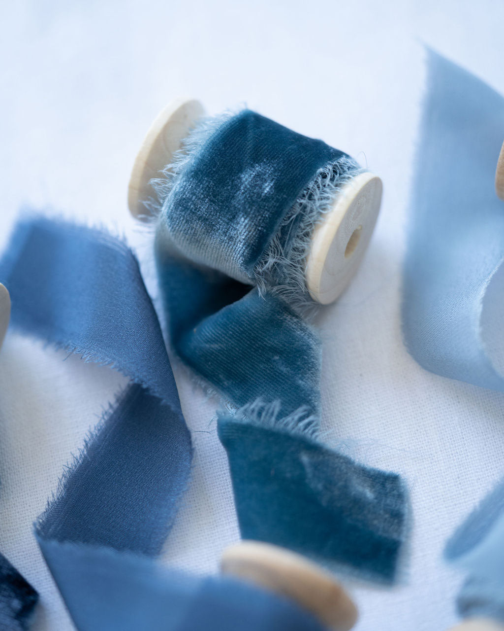 Light Blue Silk Velvet Ribbon - northernprintingco