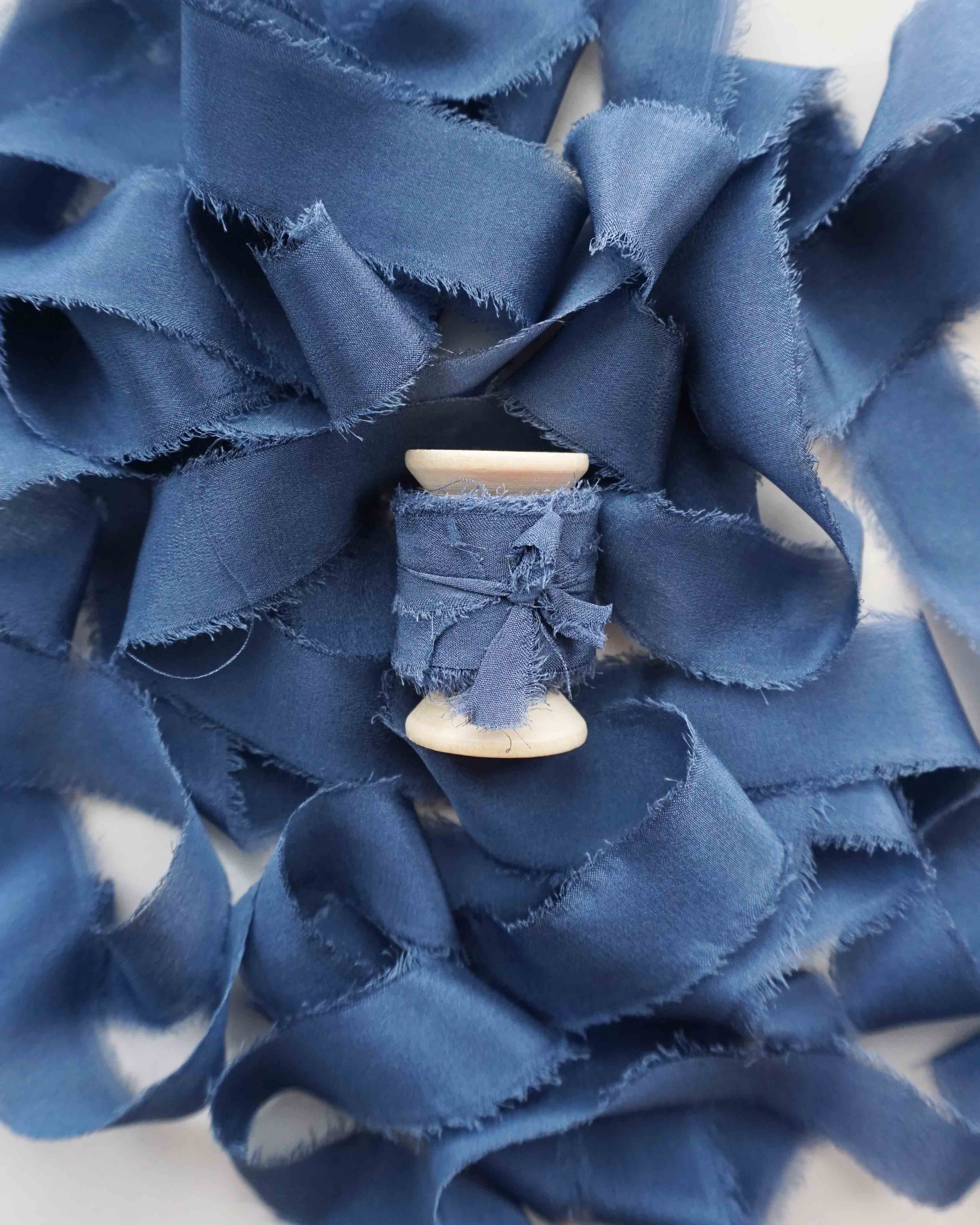 Royal blue silk sale ribbon