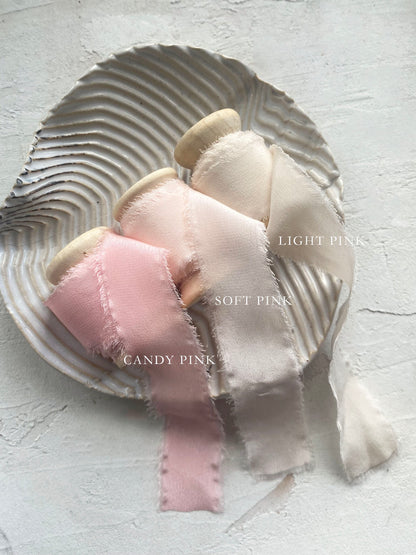 Candy Pink Silk Ribbon - northernprintingco