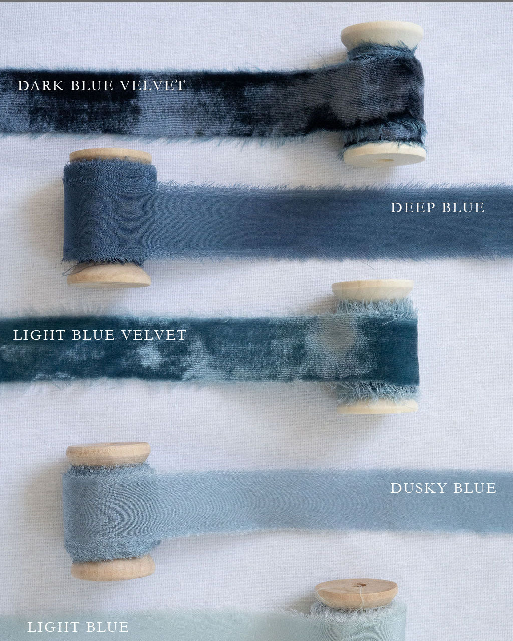 Dark Blue Silk Velvet Ribbon - northernprintingco