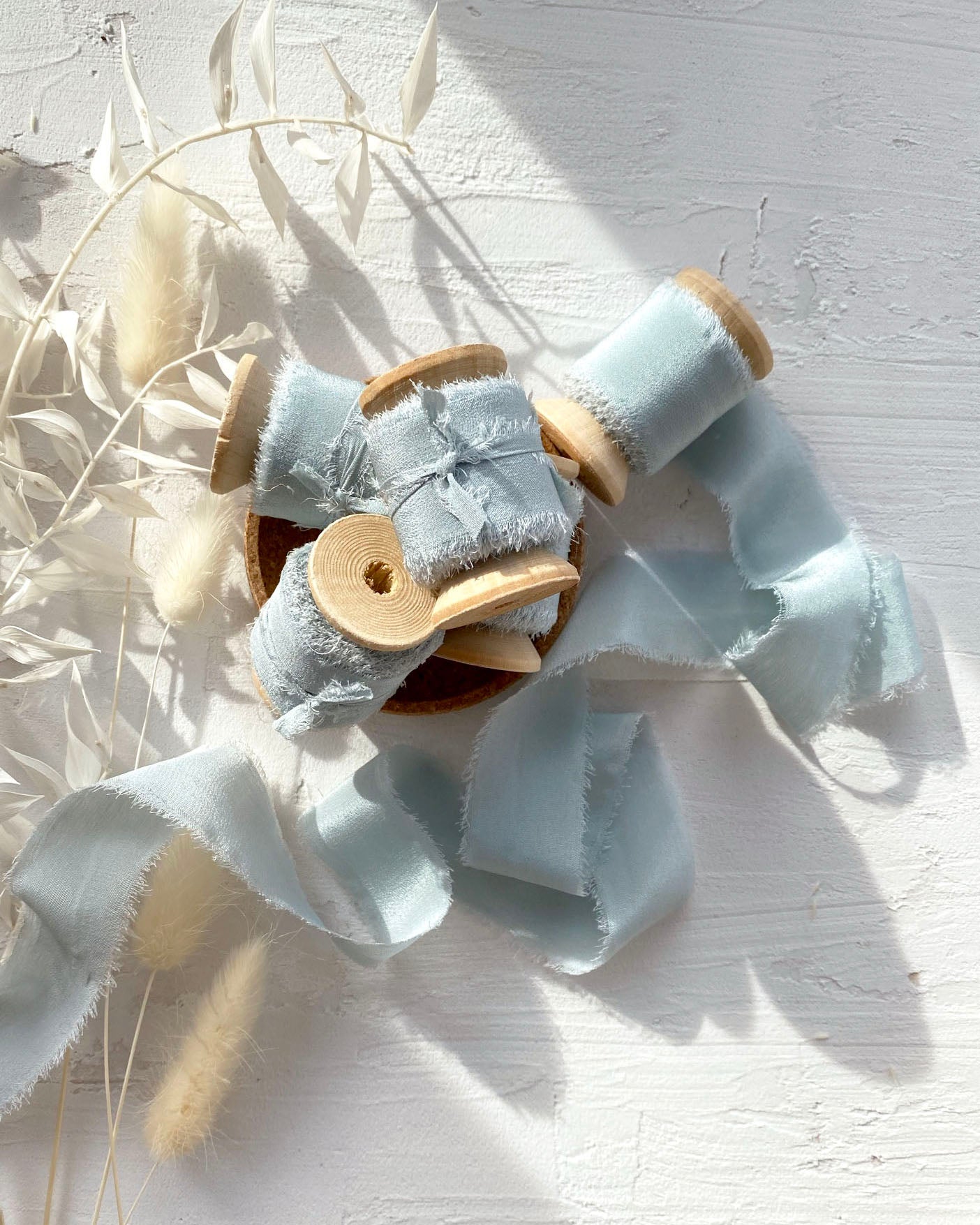 Light blue silk clearance ribbon